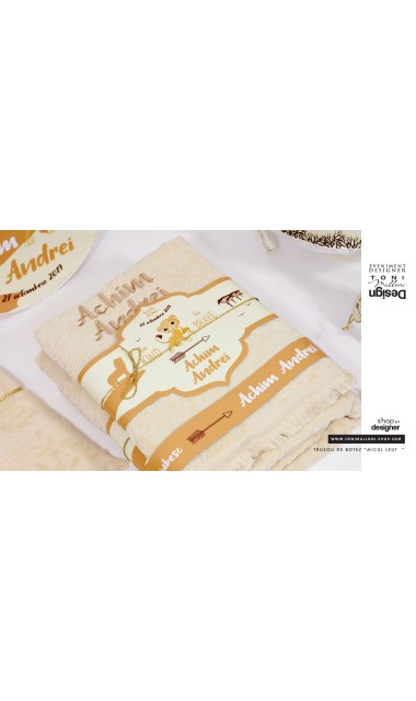 Trusou botez cu leu, brodat de inspiratie exotica, jungla, animale Micul Pui Leu 4